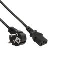 LCS - Cable d'alimentation electrique Noir 10m - Prise Femelle Europe coté périphérique pour Vidéoprojecteur, PC, Télé, ect…-1