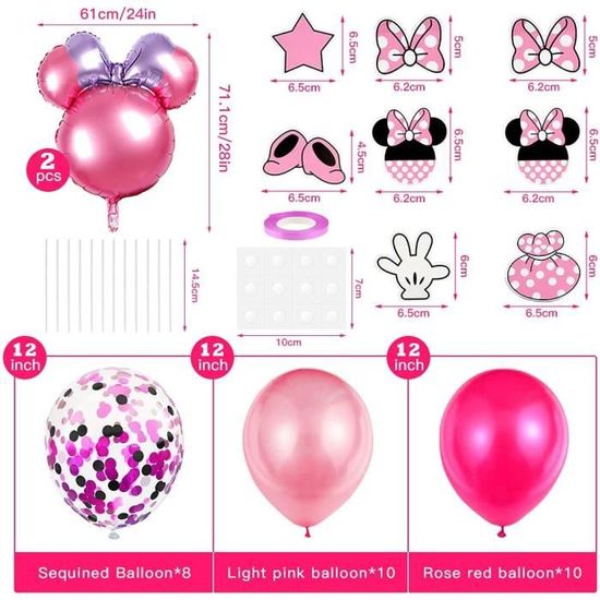 Décorations d'anniversaire sur Le thème Minnie Kit, Ballon Minnie