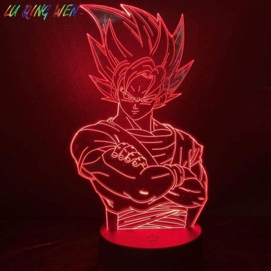 Veilleuse LED 3D Dragon Ball – Lampe Décorative USB Pour Chambre D'enfant