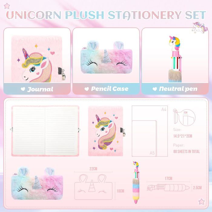 Homicozy Journal Fille Avec Cadenas, Carnet Secret Licorne Avec Serrure Pour Enfants, Carnet Privé Avec Stylo Homicozy Journal Fille Avec Cadenas, Carnet Secret Licorne Avec Serrure Pour Enfants, Carnet Privé Avec Stylo