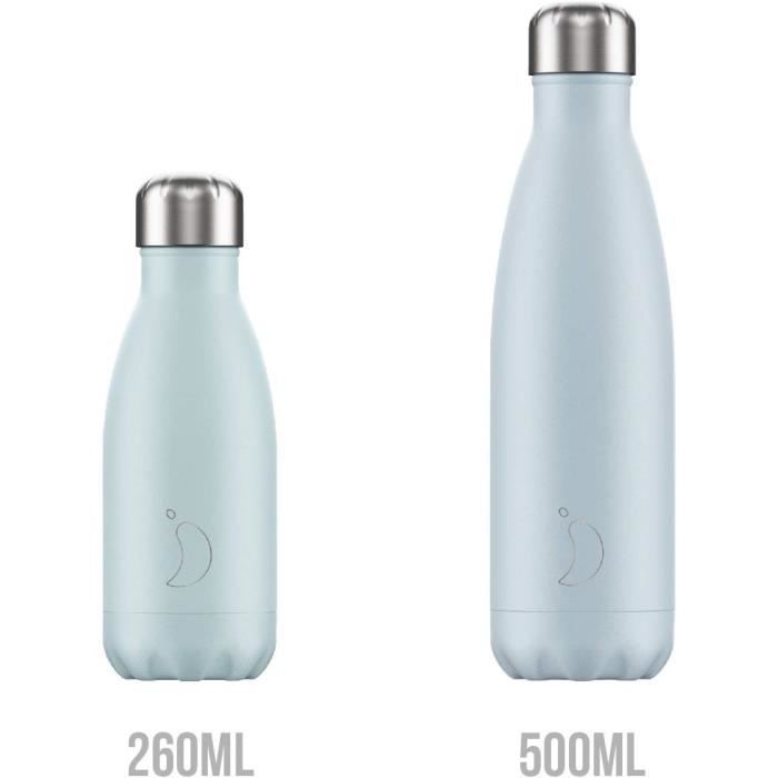 Chilly's Original Bottle – Gourde Isotherme Réutilisable en Acier INOX -  sans BPA, Double Paroi Isolée sous Vide - Bouteille d'eau pour Boissons