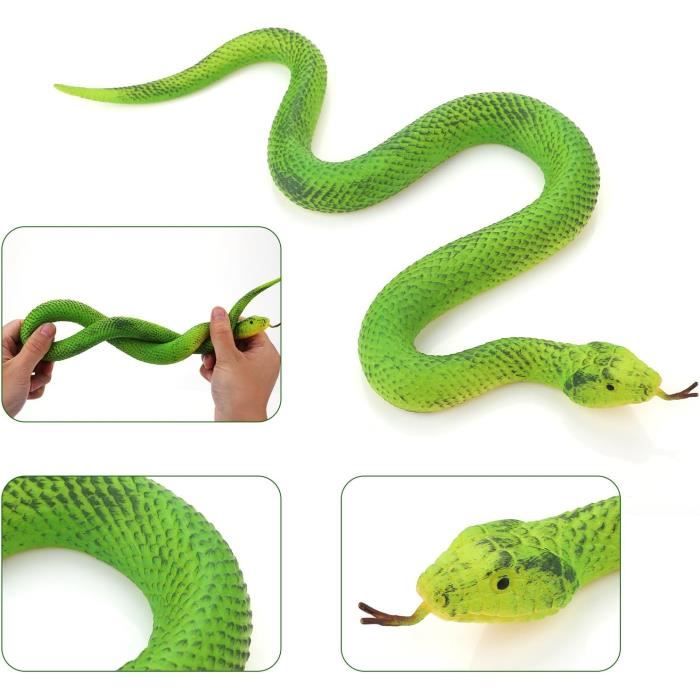 Accessoire Safari Anniversaire 24 Pièces Serpents En Plastique Serpents De Forêt Tropicale Farce