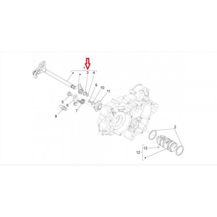 Clips d'axe de sélecteur de vitesse pour moto Aprilia 50 RS 2011 à 2019  005970 - Cdiscount Auto