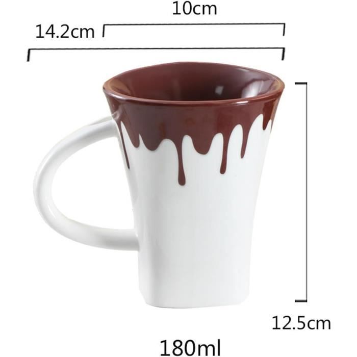 Jolie tasse à fondue au chocolat, tasse à fondue au chocolat avec attitude, fromage, bonbons, mini tasses à fondue en céramique coffret cadeau avec 1 fourchette, 1 cuillère, chauffe-bougies et Jolie tasse à fondue au chocolat, tasse à fondue au chocolat avec attitude, fromage, bonbons, mini tasses à fondue en céramique coffret cadeau avec 1 fourchette, 1 cuillère, chauffe-bougies et