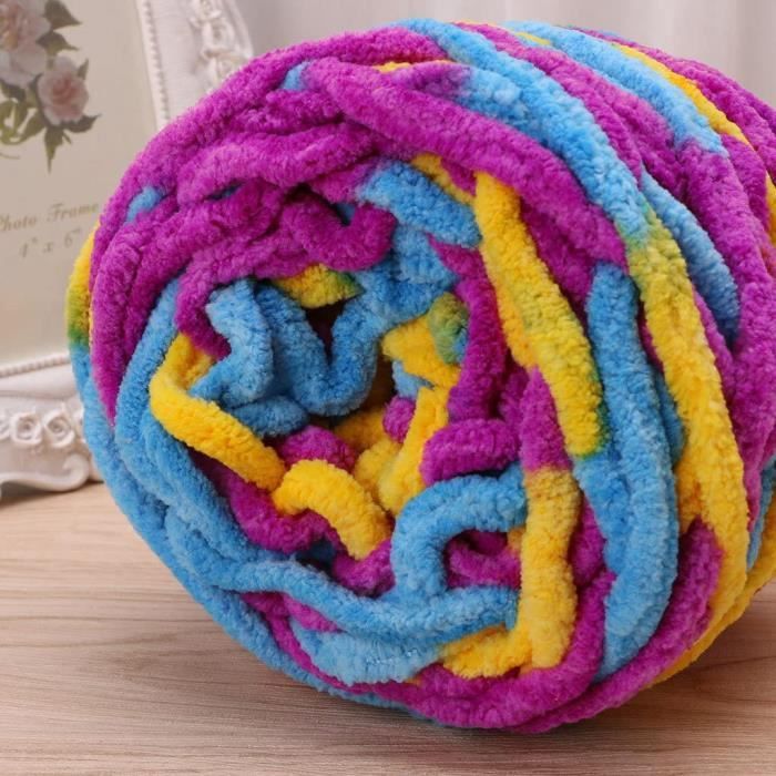 Linhuahua Pelote de laine à tricoter épaisse 250 g en coton et