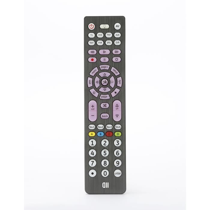 TELECOMMANDE UNIVERSELLE 4-en-1 TV + TNT + DVD + AUX Compatible avec + de  1600 marques - Cdiscount TV Son Photo