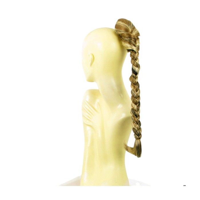 Queue De Cheval Postiche Blonde Méchée - Synthétique - Neuf Avec étiquettes - Taille Moyenne