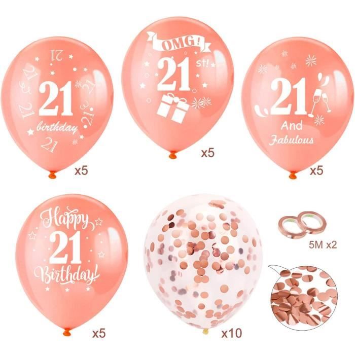 Kit Décoration 11 Ans Fille - Couronne, écharpe Happy Birthday, Bougies, Ballon Or Rose | Anniversaire Thème Princesse Cadeau