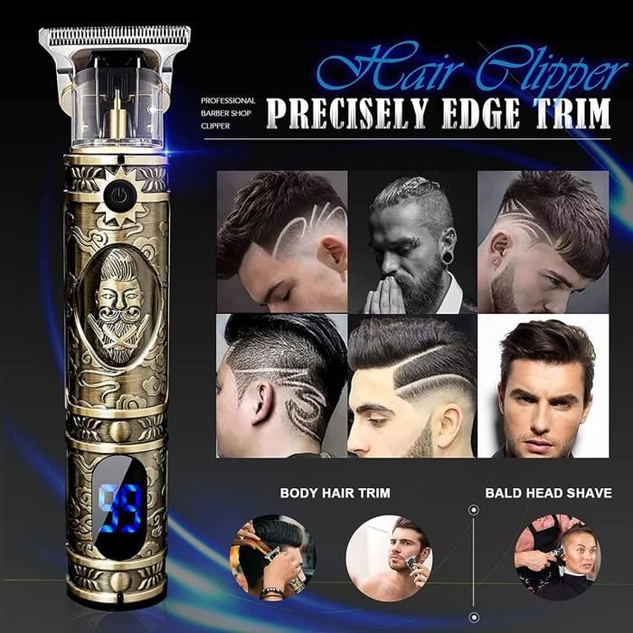 Tondeuse Cheveux Et Barbe Homme Professionnelle - Rasoir Tondeuse Électrique Neuf