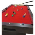 BILLARD AMERICAIN NEUF Snooker table de poll biljart salon 7 ft - RED DEVIL table de billard, DIMENSIONS RÉGLEMENTAIRES, Rouge-2