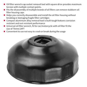 Kit 5 Douilles Démonte Filtre à Huile DAYUAN - 24/27/32/36/38mm - Acier Chrome Vanadium 3/8"