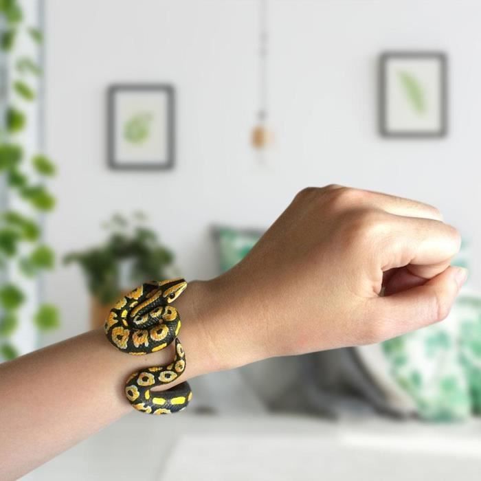 2xNovelty Fake Snake Bracelet Scary Animal Model Wristband Blood Python Cdiscount Jeux Jouets