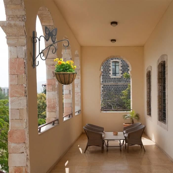 Support Pour Plantes Mural, Pouvant Accueillir 3 Pots De Fleurs D'un