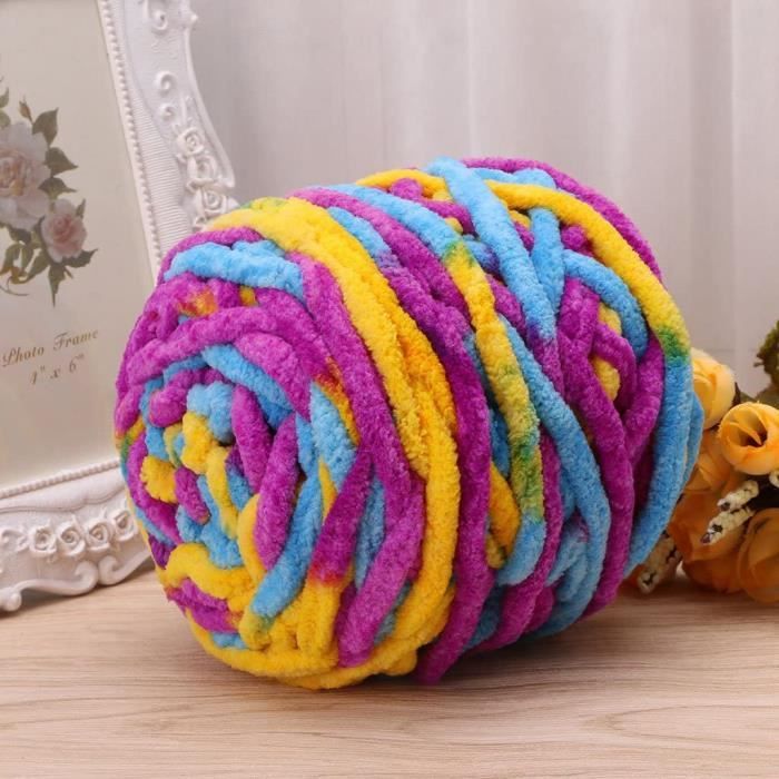 Pelote de laine épaisse multicolore 100 % acrylique pour vaisselle, crochet,  tricot, mini projet hypoallergénique et durable[230] - Cdiscount Beaux-Arts  et Loisirs créatifs
