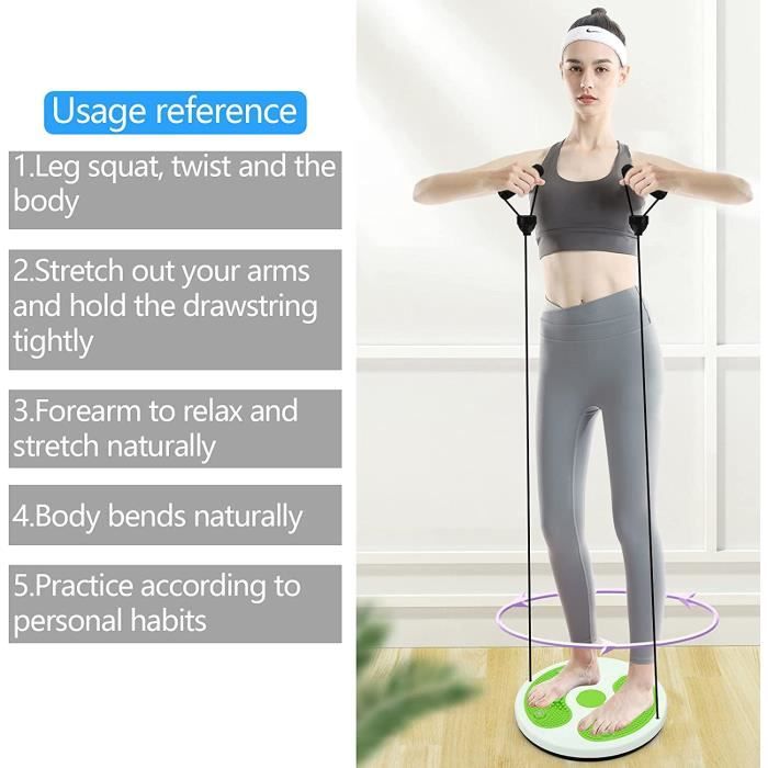 Disque de torsion de la taille pour exercices de torsion de la taille, planche d'exercice de la taille, planche d'équilibre, équipement de fitness