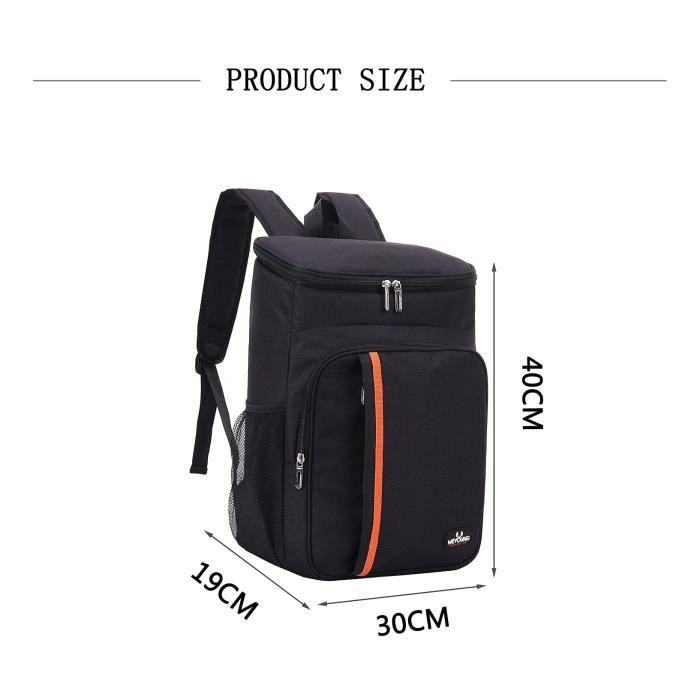 Sac à Dos Isotherme Femme Sac Isotherme 22L Bleu - Sac à Dos Glacière Pour Pique-nique - Portable