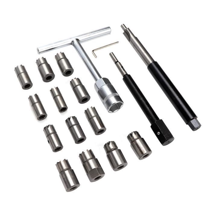 MaXpeedingrods Kit Fraises Sièges D'Étanchéité Injecteurs Diesel - 17 Pièces