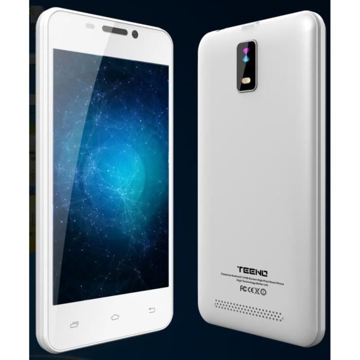 Teeno Smartphone HD 4G débloqué Noir (Android Double Caméras Quad Core)  Telephone Mobile - Cdiscount Téléphonie