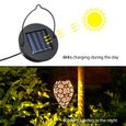Lanterne solaire à LED pour jardin - SDLOGAL - Lampe en métal étanche IP44-3