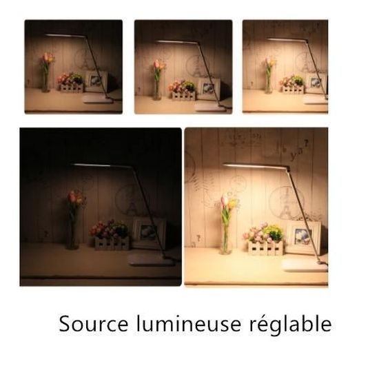 Lampe De Bureau LED - 5 Modes D'éclairage & Luminosité Réglable