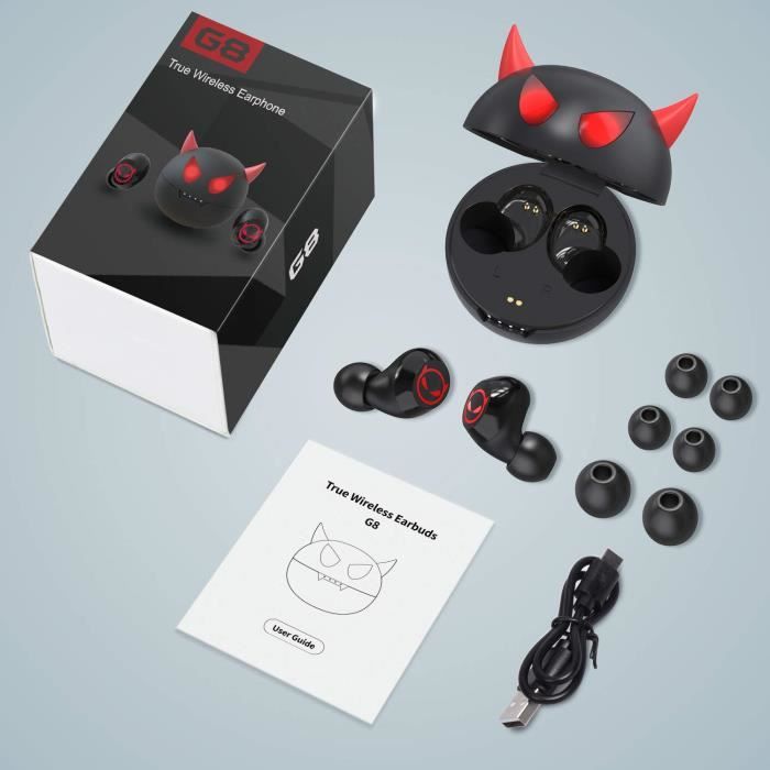 Arbily couteurs Bluetooth pour Halloween sans Fil Bluetooth 5.0