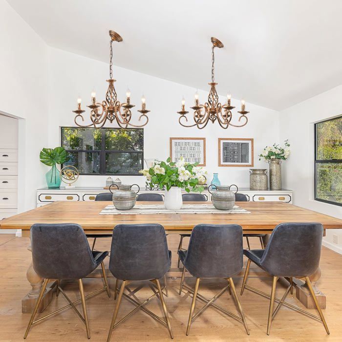 17 Stories Lustre De Style Campagnard à 5 Lumières, Luminaire Suspendu