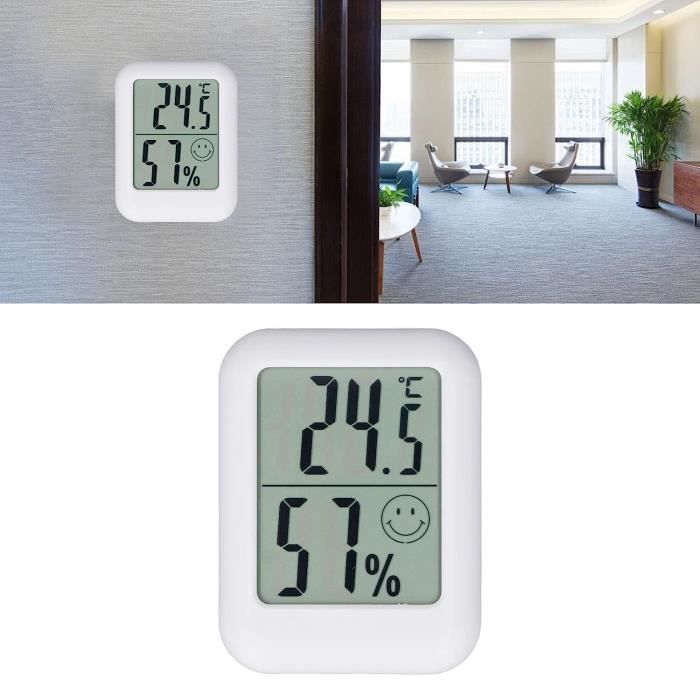 Thermomètre intérieur/extérieur avec horloge hygromètre TA298