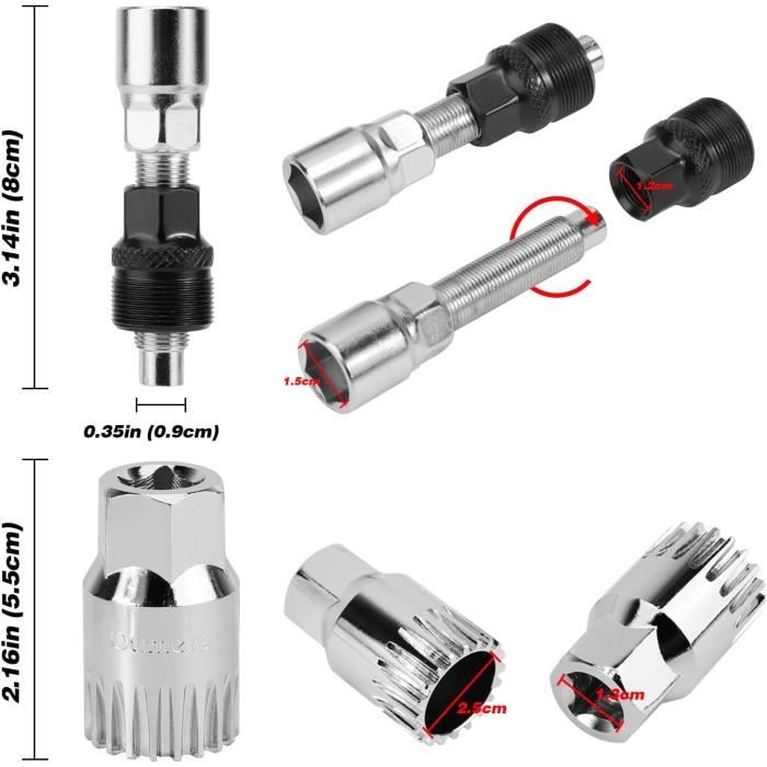 Gift-Extracteur De Manivelle De Vélo Extracteur De Roue De Manivelle De