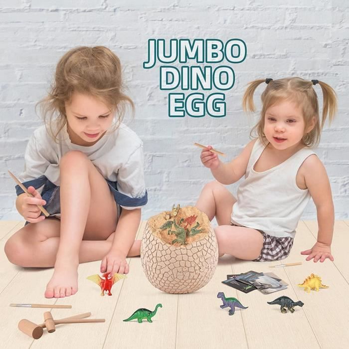 3pcs œufs de Dinosaure colorés à couver Jouet œuf de Dragon de Pâques œuf à couver œuf de Dino