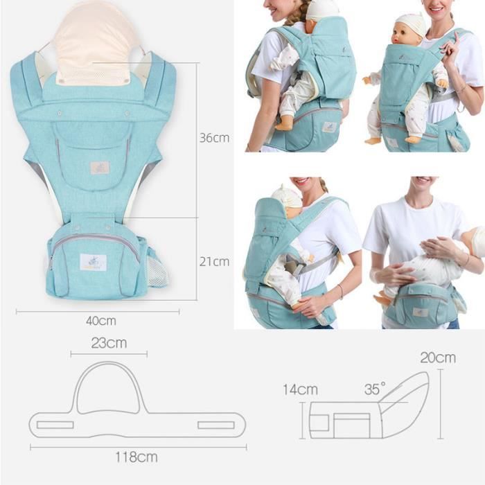 Porte bebe Ventral Randonn e Sac Dos Respirant pour 0 36 Mois