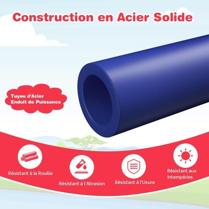 Dôme D'Escalade Avec Toboggan Pour Enfants 3-10 Ans - Structure Métallique 180kg - Jeu Intérieur/Extérieur Vert