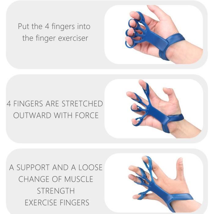 Ensemble d'entraîneur de force pour les mains et les doigts en silicone multi-intensité (20-80 lbs), équipement de renforcement circulaire bidirectionnel