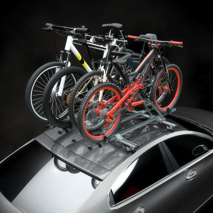 Porte-vélos de toit universel Bike Pro – Charge maximale 15 kg – Structure en aluminium durable – Fixation rapide sans outils