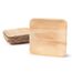 18x18cm 25 assiettes palmier carr/ées design biodegradables