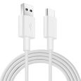 Chargeur pour Samsung Galaxy A02s / A03s / A04s Cable USB-C Data Synchro Type-C Blanc 1m-0