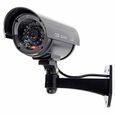 Vvikizy caméra de surveillance de sécurité Caméra factice CCTV Sécurité Surveillance Cam Simulation Rouge IR LED Simulation-0