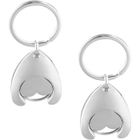 BRAND Porte-clés pour caddie - Métal - 2 pièces - Léger - Durable - Multiple usages