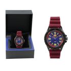 FCBARCELONA F C BARCELONE montre bracelet rouge