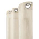 RIDEAUDISCOUNT Voilage 140 x 240 cm Effet Lin Irisé Ecru avec Fil Lurex Doré