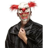 Masque clown méchant adulte Halloween - Marque 230861 - Taille Unique - Intérieur - Noir