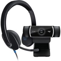 Logitech C922 Pro Stream Webcam + H540 Casque Filaire