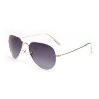 SHARPHY Lunettes de soleil femme mode cool métal pilote blanc lunettes de soleil polarisées pour homme femme