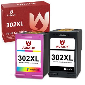 TOPENCRE MaxiPack 4 cartouches compatible avec HP 302 XL (2 noirs