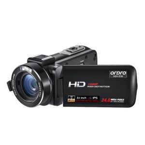 CAMÉSCOPE NUMÉRIQUE standard-Ordro Z20-Caméra vidéo avec microphone, c