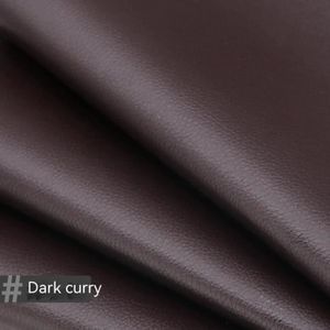 RENFORT - PATCH 10x20cm - Curry noir - Patchs en cuir PU pour répa