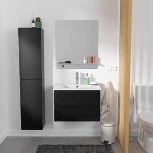 Ensemble ROSALY meuble salle de bain 60 cm avec miroir - Creazur Pro
