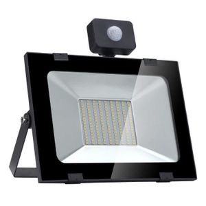 10W MEIKEE Spots LED avec d/étecteur de mouvement Lot de 2 Lampe murale /à /économie d/énergie cl/ôture patio et cour Projecteur led avec Capteur /Éclairage de haute efficacit/é IP66 pour jardin