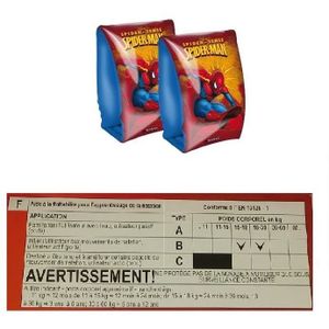 BOUÉE - BRASSARD Brassard Marvel Spiderman - Accessoire de natation pour enfant - Licence Spiderman - Multicolore