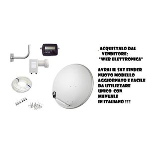 Ensemble home cinéma Kit parabole 80 cm + Illuminatore lNB 2 sorties Ou