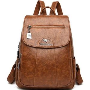 SAC À DOS Sacs à dos en PU pour femmes de haute qualité Marron gv0711bts01tg